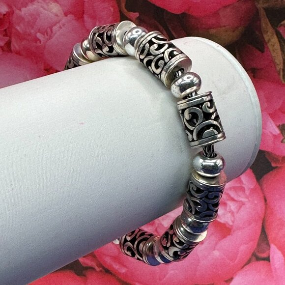 Brighton Retired Silver-Plated Deco Lace Bracelet - Picture 4 of 11